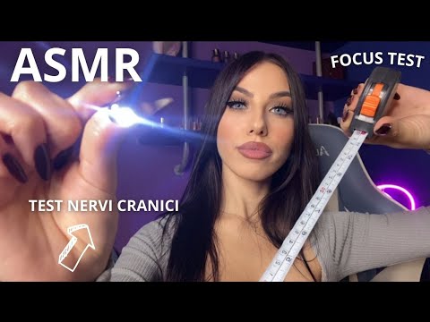 ASMR - ESAME DEI NERVI CRANICI VELOCE CON FOCUS TEST