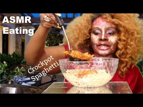 Crock Pot Spaghetti ASMR Eating Sounds | Spirit Payton