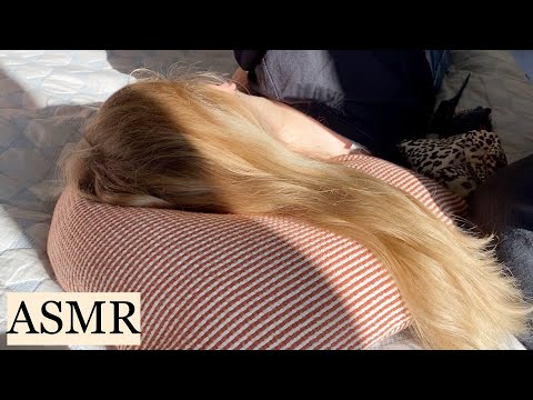 TRYING TO GIVE MY FRIEND ASMR ✨ Hair Play, Hair Brushing, Hair Scratching, Braiding (no talking)