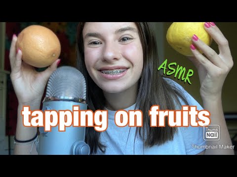 TAPPING+SCRATCHING ON FRUIT 🍊🍋 [ASMR]