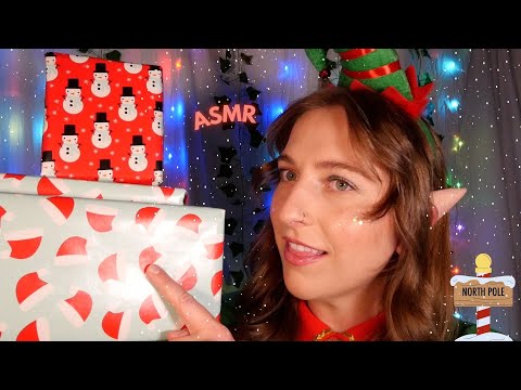 ASMR Head Elf Reviews Your Wrapping Job 🎁 (paper, package & tape triggers)