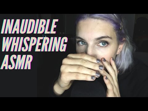 ASMR | Inaudible Whispering & Sticky Tapping