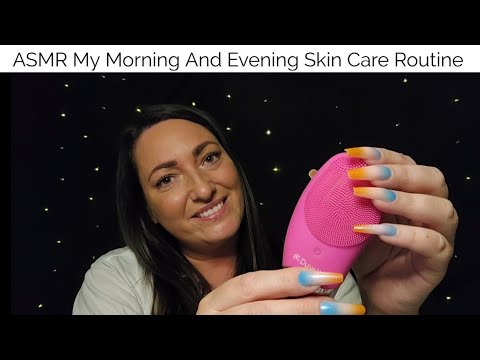 ASMR My Morning And Evening Skin Care Routine