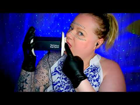 Ear eating with latex gloves| Pointing| Pearls| Marshmellow fluff [ASMR] (Patreon teaser)
