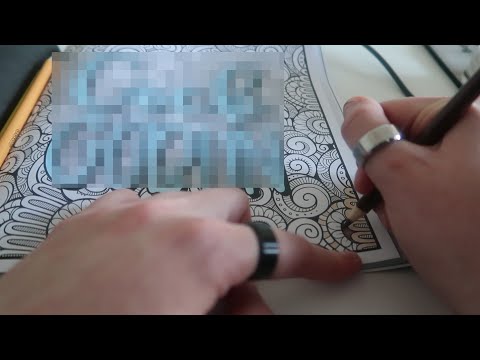 ASMR Swear Word Coloring Book [Part 2] With Watermelon Chewing Gum