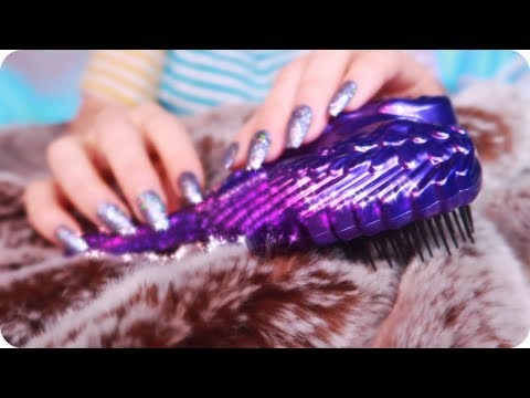 ASMR 1Hr Fluffy Faux Fur Brushing, Scratching, Combing, Massage Rollers | Sleep & Study Aid