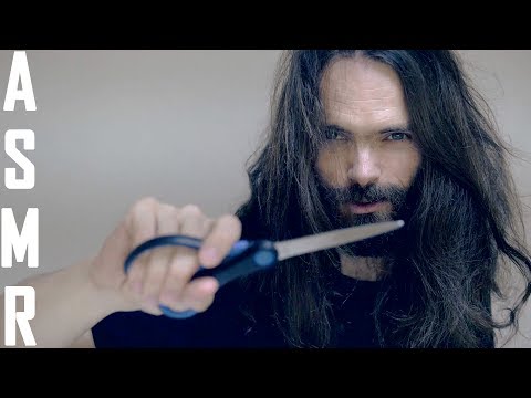 ASMR Hair and beard Roleplay (brushes, scissors, hair, beard sounds)