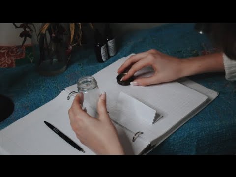 ASMR Writing Letter, Gum Chewing 📜✨
