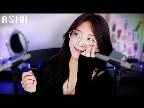 ASMR l knocking on glasses🔎 (Tapping, Breath)