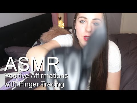 Positive Affirmations with Finger Tracing with Leather Gloves *Extreme relaxation*