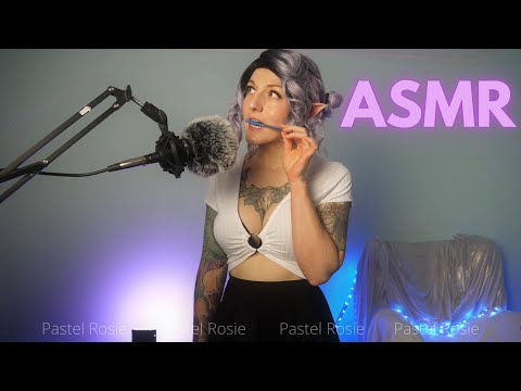 [ASMR] Tingly Elf Pen Biting for Sleep | Pastel Rosie