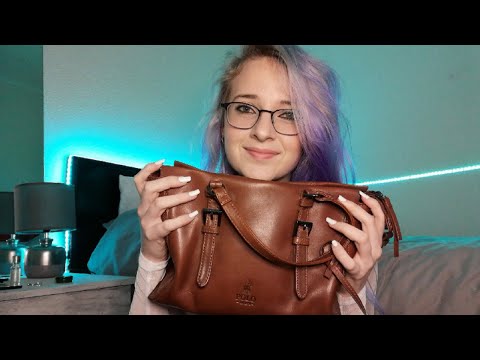 ASMR Polo Leather Handbag Tapping and Scratching (no talking)