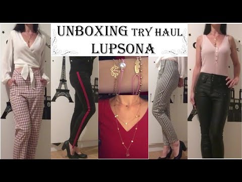 {ASMR} MEGA unboxing try-on haul LUPSONA