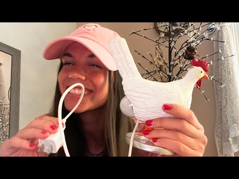 ASMR chicken triggers only🐔 (fast & aggressive, focus games)