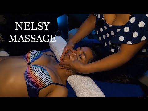 ASMR ♥ NELSY, Full Body Massage, Oil Sounds, Soft Spoken, Scalp Massage for Sleep, Spa