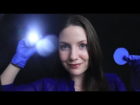[ASMR] Relaxing Sleep Clinic Roleplay Session 1 - Medical Examination Triggers