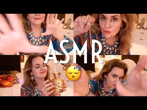 Let me relax you with ASMR 🥰 Relaxing triggers, brushing, plucking, jewellery tapping, close ups 💤