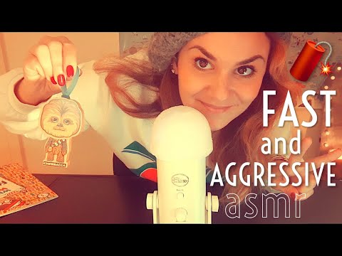 ASMR 🧨 FAST & Aggressive, unpredictable triggers, scratching & tapping 🤯