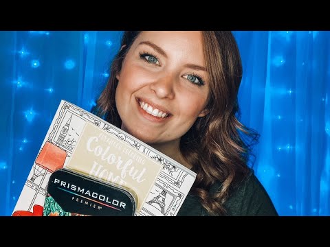 ASMR | Coloring with me (inaudible whispering and scribbling)