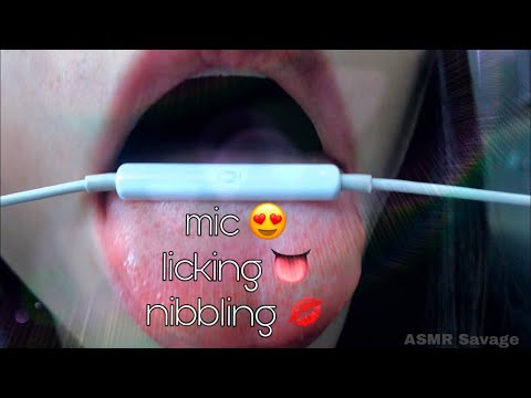 [ASMR] Mic licking and nibbling 👅💋