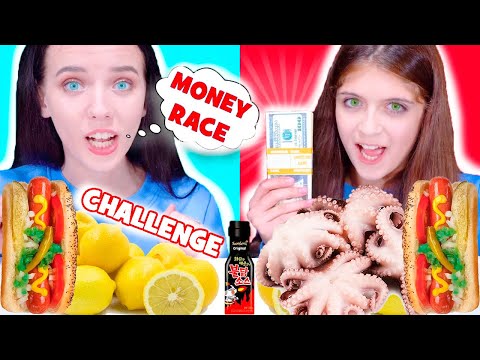 ASMR Eat, Win And Get Money Food Race Challenge