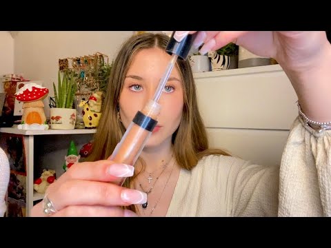 asmr | lipgloss plumping & application (mouth sounds & lip smacking)