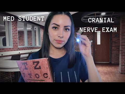 ASMR Medical Student Practices the Cranial Nerve Exam on You