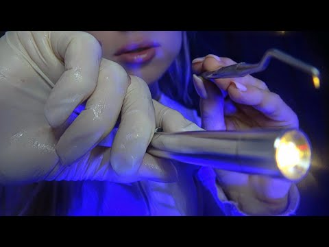 ASMR Unpredictable Exam and Tension Release (Whispering, Light Triggers)