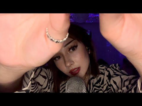 ASMR hand movements 💖 and mouth sounds 💤 sk, sk & tk, tk