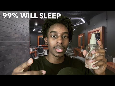 [ASMR] Fall asleep to relaxing tapping sounds in a barbershop