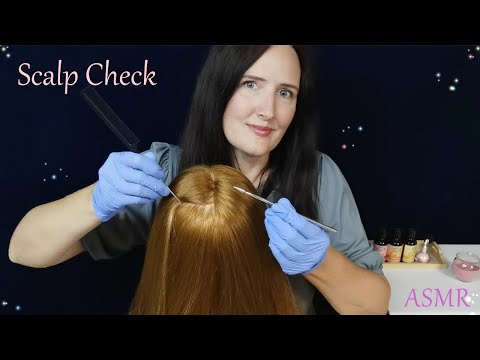 ASMR Scalp Check with Rattail Comb & Medical Instruments (Whispered)