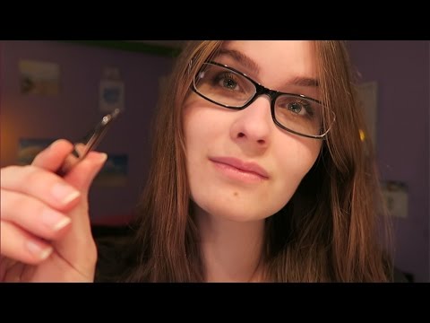 ASMR Doing Your Eyebrows Roleplay | Cotton Sounds, Tweezing, Brushing, Personal Attention
