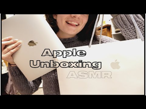 ASMR | apple unboxing, tapping and scratching | ASMRbyJ
