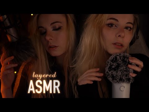 layered ASMR | Soft Fluffy Mic, Gentle Whispering, Sk Sounds, Breathing