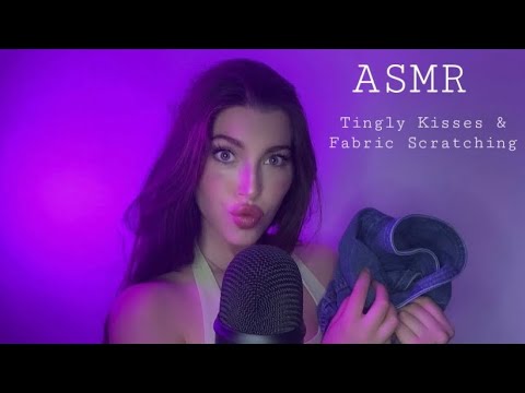 ASMR Tingly Kisses | Fabric Scratching | Whisper Ramble