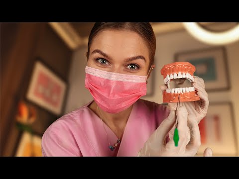 ASMR Relaxing Dental Examination & Cleaning  RP.  (Cleaning, Brushing, Polishing) Personal Attention