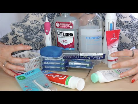 ASMR Oral Dental Teeth Care Cosmetic Products | Tapping & Scratching (No Talking)