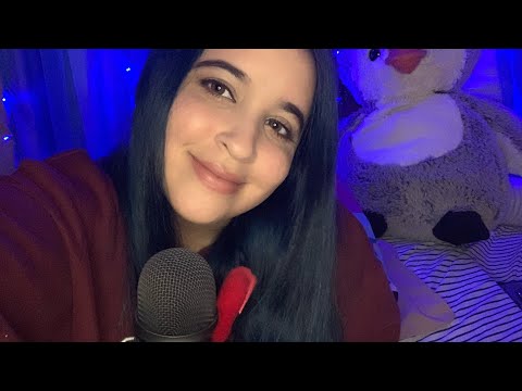 ASMR - Mic Brushing with Different brushes (relaxing background noise)