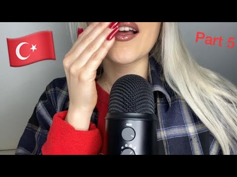 ASMR - my FIRST VIDEO in TURKISH - trying to speak Turkish - Part 5