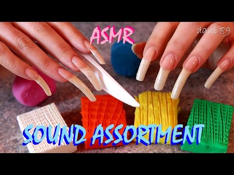 ❖ ASMR 🎧 SOUND ASSORTMENT (nail-tapping ~ scratching ~ crinkling ~ playing with plasticine, etc!) ✣