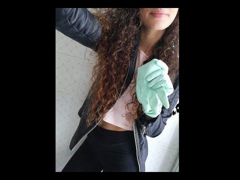 #Asmr - Sound of the leather jacket and leather gloves - Latex gloves 💆🏻‍♀️🧤🧥 (Level 5)