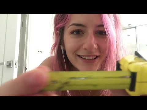 MEASURING YOU (for no reason) ASMR plus inaudible whisper, typing and writing