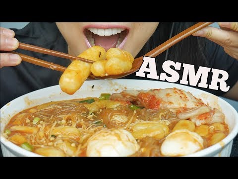 ASMR CHEESY Rice Cakes *Tteokbokki Noodles (EATING SOUNDS) NO TALKING | SAS-ASMR