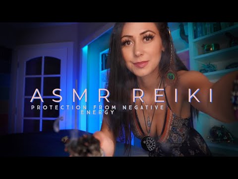 Asmr Reiki | Protect & Shield Against Psychic Attack, Evil Eye, Bullies | Clear Negative Energy
