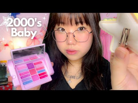 ASMR 2000s Babysitter does your Makeup (kids toy set)