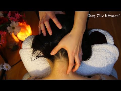 ASMR *Story Time Whispers* Scalp Massage, Scratching UP THE NAPE (Heartbreak + The Best Advice EVER)