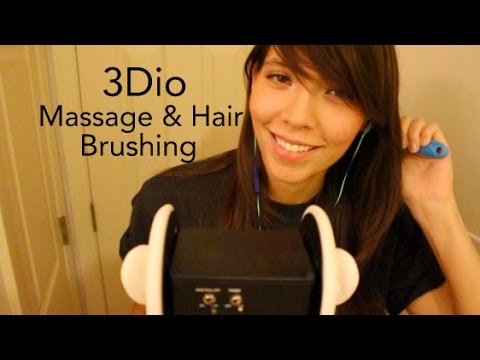 ASMR 3dio Ear Massage & Hair Brushing