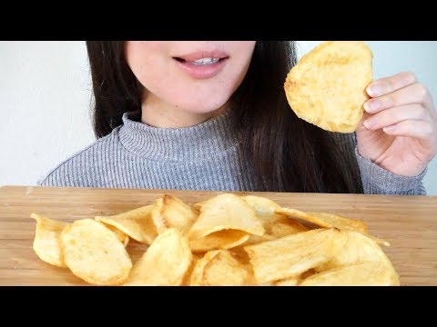 ASMR Eating Sounds: Extra Thick Potato Chips (Mostly No Talking)