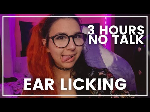 ASMR 👅 3 HOURS NO TALKING EAR LICKING