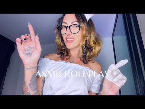 ASMR ROLEPLAY: Inappropriate, Flirty and Chaotic nurse check up 🍬